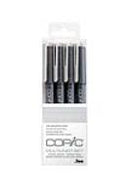 Copic Multiliner 4Pc Fine Nib Ink Pens, Cool Gray