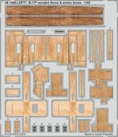 Eduard B-17F wooden floors & ammo boxes 1/48 Photo etched set for EDUARD
