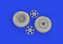 Eduard FM-1 wheels 1/48 Brassin for TAMIYA