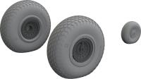 Eduard B-17F wheels cross tread 1/48 Brassin for EDUARD