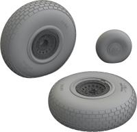 Eduard B-17F wheels block tread 1/48 Brassin for EDUARD
