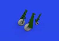 Eduard P-51D wheels diamond tread 1/72 Brassin for EDUARD
