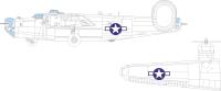 Eduard B-24H US national insignia 1/72 MASK for AIRFIX