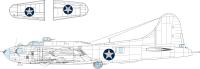 Eduard B-17F US national insignia rounded 1/48 MASK for EDUARD