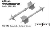 Fab Scale 1/72 US AIM-9M/L Siderwinder (4 Pcs)