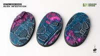 Gamers Grass Battle Ready Bases - Alien Infestation - Oval 75mm (x3)