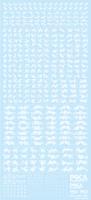 HiQ Parts Pixel Camouflage Decal 2 White (1pc)