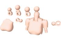 Kotobukiya MSG Megami Device 01 Tops Set Skin Color B