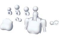 Kotobukiya MSG Megami Device 01 Tops Set White