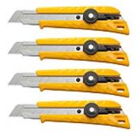 OLFA L-1/CP4 18mm HD ratchet-lock knife -4pk-
