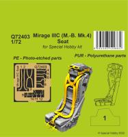 CMK 1/72 Mirage IIIC (M.-B. Mk.4) Seat