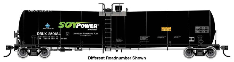 PREORDER Walthers Mainline HO 910-48239 Trinity 25,000-Gallon Tank Car, Soy Power DBUX