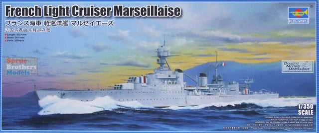 Trumpeter Models 5374 French Marseillaise Light Cruiser 1:350