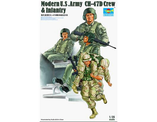 Trumpeter 415 Modern Us Army Fig CH-47D 1:35