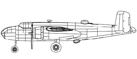 Trumpeter Models 4204 B25 Mitchell 1:200(5)