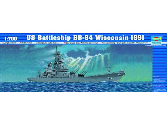 Trumpeter Models 5706 Uss Wisconsin Bb-64 1:700