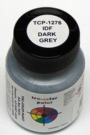 Tru-Color Paint 1276 Military Acrylic Color, FS-36320 Dark Compass Ghost Gray IDF (1oz)