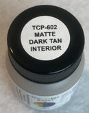 Tru-Color Paint 602 Automotive Acrylic Color, Matte Dark Tan Interior (1oz)