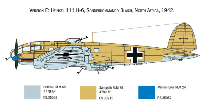 Italeri 1436 - SCALE 1 : 72 HEINKEL HE111H