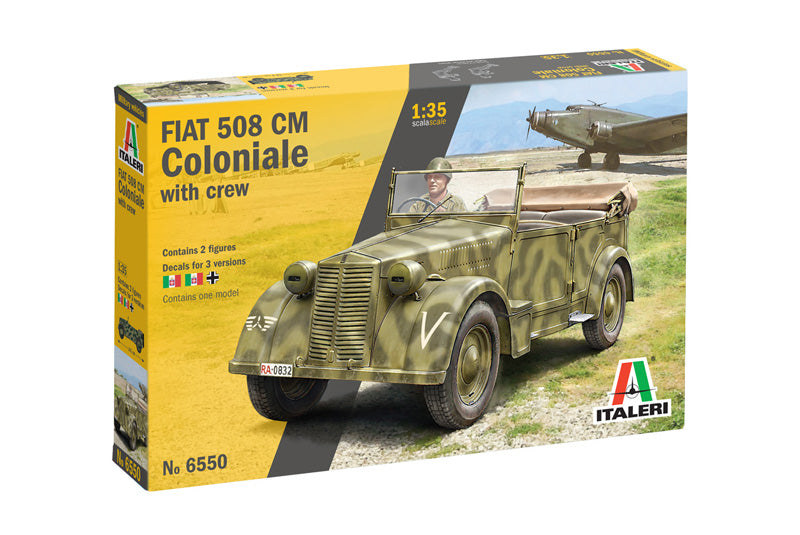 Italeri 6550 - SCALE 1 : 35 Fiat 508 CM Coloniale with Crew