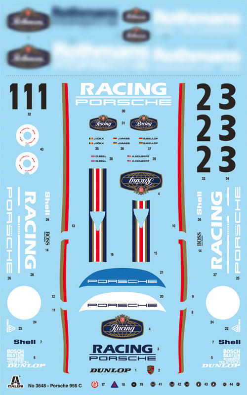 Italeri 3648 - SCALE 1 : 24 PORSCHE 956