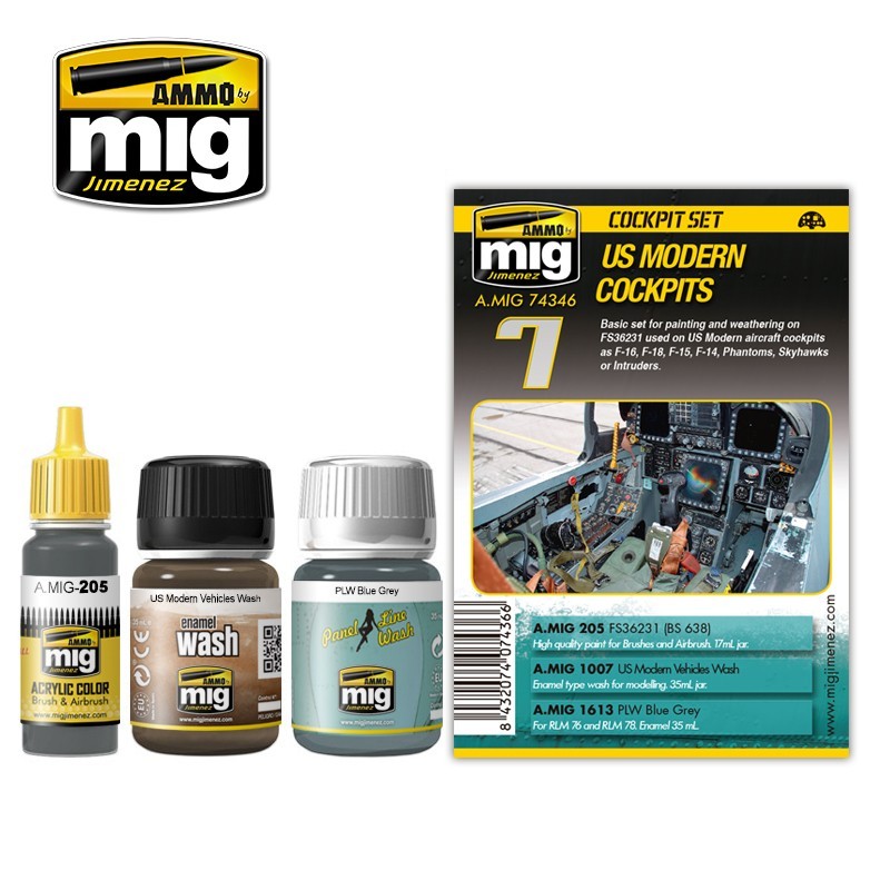 Ammo Mig 7436 US MOD COCKPIT WEATHERSET