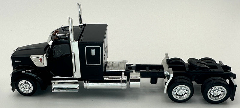PREORDER HO Logistics Replicas HO 990093 Kenworth W990 Tractor Flat Top Sleeper Cab, Black