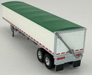 HO Logistics Replicas HO 466 39' Covered Grain Trailer , Green Tarp