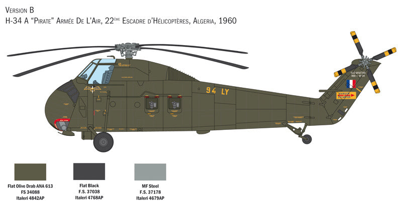 Italeri 2776 - SCALE 1 : 48 H-34A Pirate /UH-34D U.S. Marines