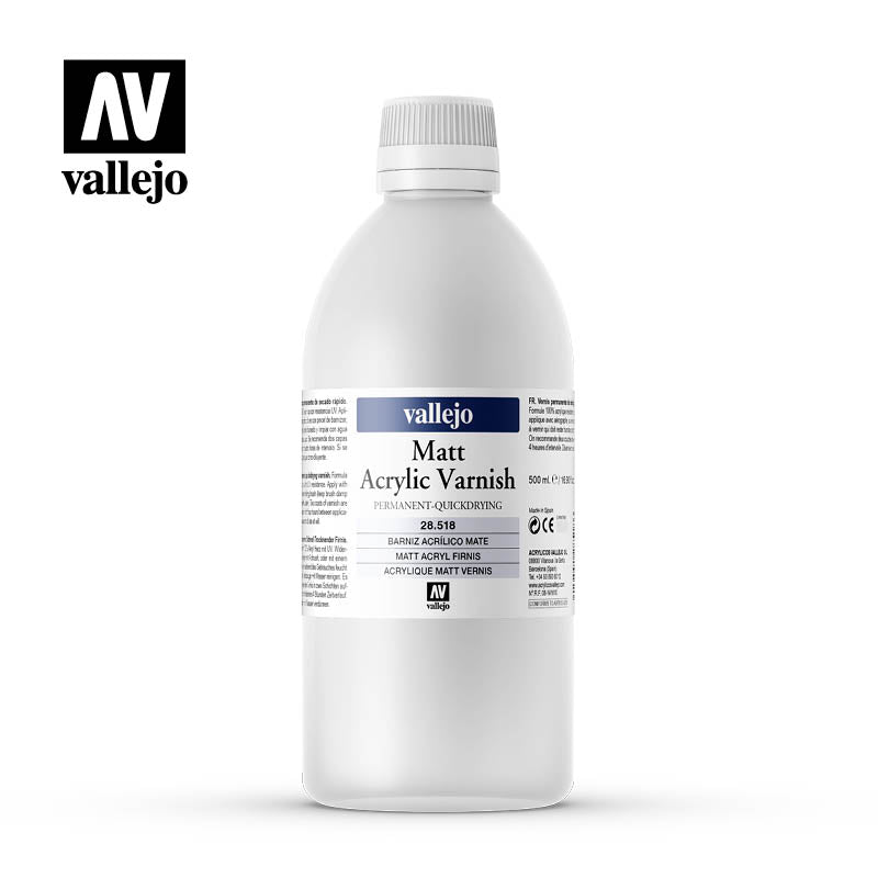 Vallejo 26518 Permanent Mat Varnish 60ml 6/bx