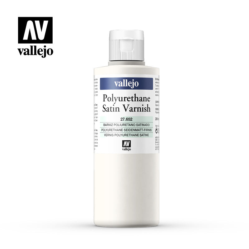 Vallejo 27652 Polyurethane Satin Varnish 200ml