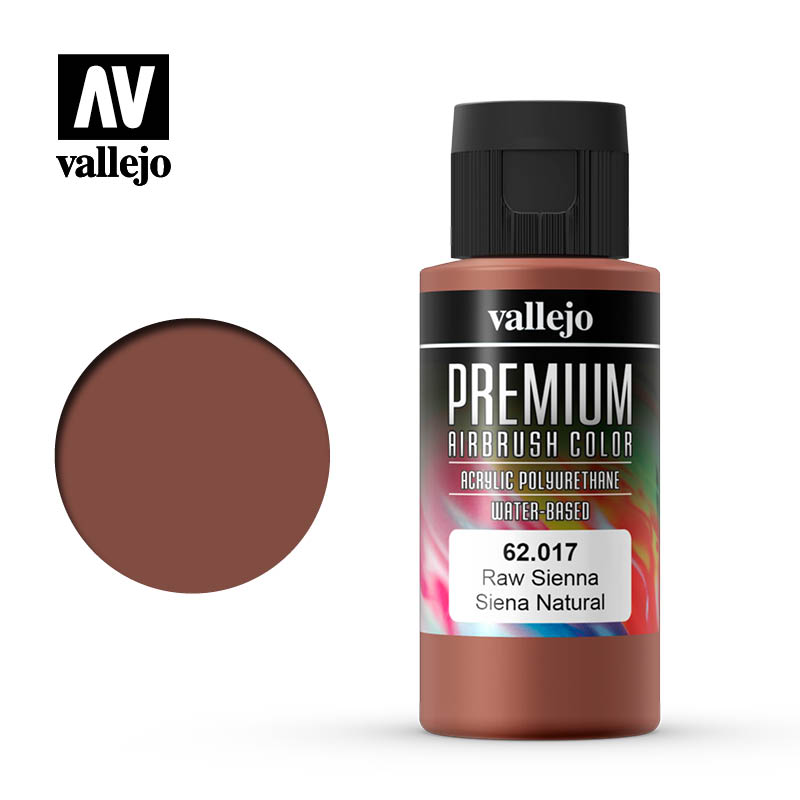 Vallejo 62017 Premium Color Raw Sienna 60ml