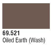 Vallejo 69521 Mecha Color Oiled Earth(wash) 6pk