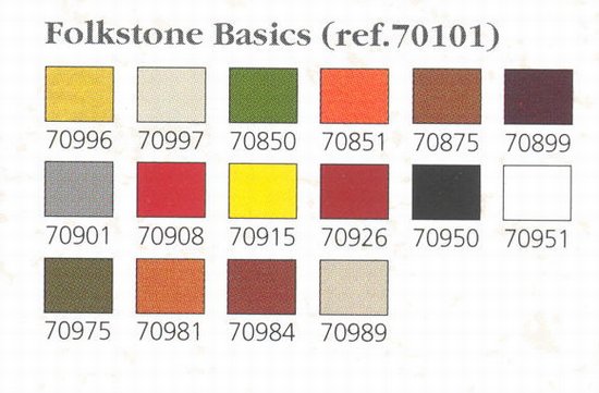 Vallejo 70101 Model Color Folkstone Basics set of 16