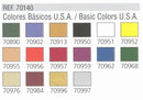 Vallejo 70140 Model Color Basic Colors USA set of 16