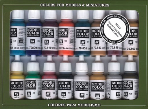 Vallejo 70142 Model Color Medieval Colors set of 16