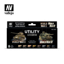 Vallejo 70201 Model Color Utility Paints set of 8