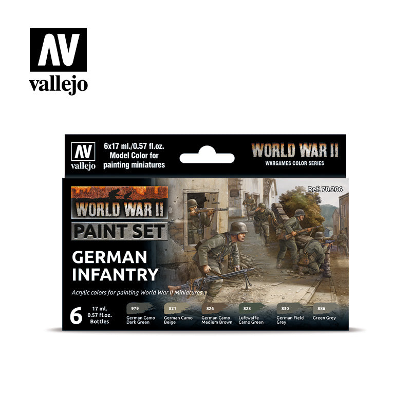 Vallejo 70206 Model Color WW2 German Infantry set of 6