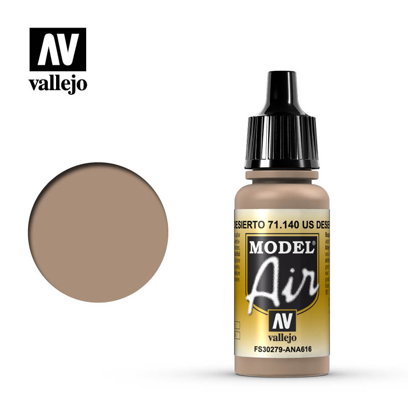 Vallejo 71140 Model Air US Desert Sand 6pk