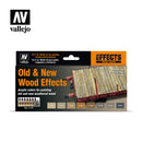 Vallejo 71187 Model Air Old & New Wood Effects Set (8)