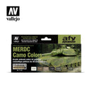 Vallejo 71202 Model Air MERDC Camo 8 Color Set