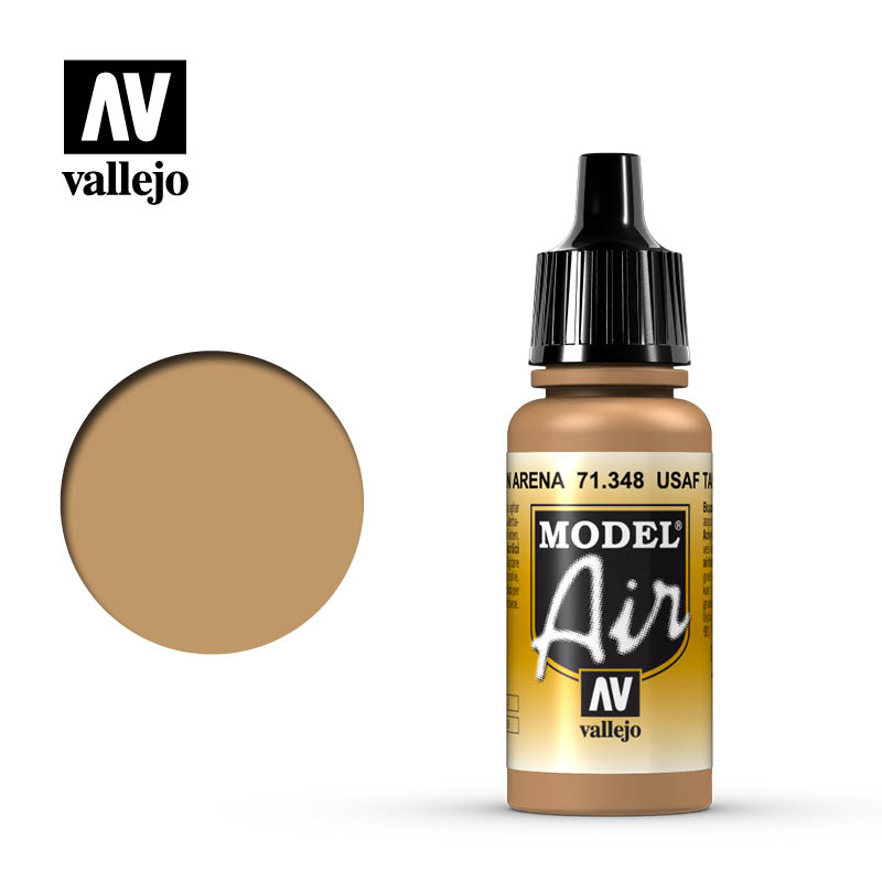 Vallejo 71348 Model Air USAF Tan 6pk