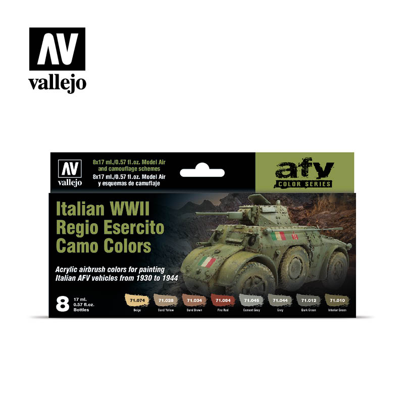 Vallejo 71645 Model Air WW2 Italian AF Camo 8 Color Set