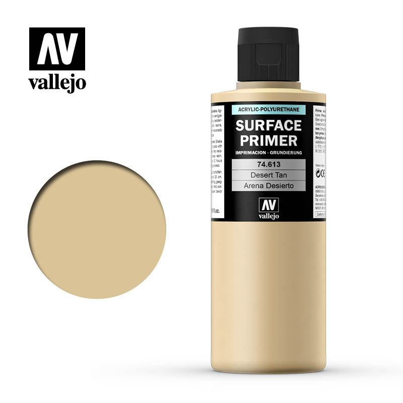 Vallejo 74613 Surf. Primer 200 Desert Tan 1p