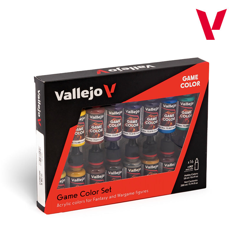 Vallejo Acrylic Paints 72298 Advanced Game Paint Set (16-Pack)