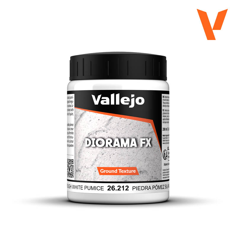 Vallejo Acrylic Paints 26212 Diorama FX Ground Texture, White Pumice (6.76oz)