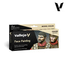 Vallejo Acrylic Paints 70119 Faces Painting Paint Set (8-Pack)