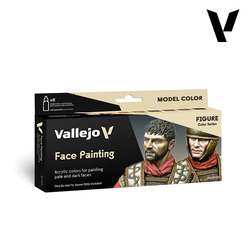 Vallejo Acrylic Paints 70119 Faces Painting Paint Set (8-Pack)