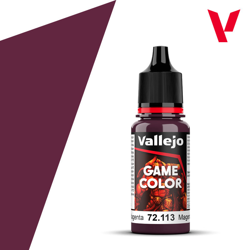 Vallejo Acrylic Paints 72113 Game Color Paint, Deep Magenta (18ml)
