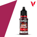 Vallejo Acrylic Paints 72083 Game Color Paint, Magenta Ink (18ml)